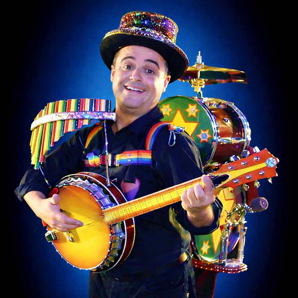 Homme-orchestre, Bibi schott, musicien de rue, spectacle de noël , animation des séniors, humoriste pour tous, ventriloque pour enfants, 