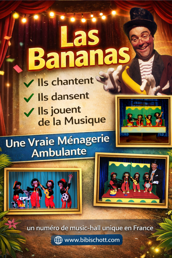 bibi-schott, bibi, schott, marionnettes, ventriloque, spectacle pour enfants,arbre de noël, magicien, école, animation, marionnettes à fils,